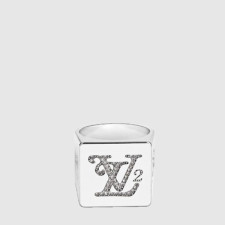 루이비통 x 니고 남성 스퀘어드 스트라스 링  - Louis vuitton x Nigo Mens Squared Strass Ring - acc7469x