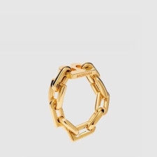 발렌시아가 남성 B 체인 반지 - Balenciaga Mens B Chain Ring - acc7507x