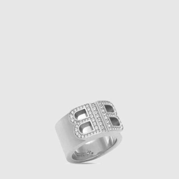 발렌시아가 남성 B 체인 반지 - Balenciaga Mens B Chain Ring - acc7509x
