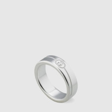 구찌 남성 다이애그널 인터로킹 G 반지 - Gucci Mens Diagonal Interlocking G Ring - acc7676x