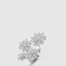 반클리프 아펠 여성 로터스 비트윈 더 핑거 링 플라워 - Van Cleef & Arpels Womens Lotus Between the Finger Ring - acc8003x