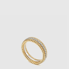 티파니 여성 로프 플래티넘 다이아몬드 더블 링 - Tiffany Womens Rope Platinum Diamond Double Ring - acc8378x