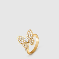 반클리프 아펠 여성 투 버터플라이 반지 - Van Cleef & Arpels Womens Two Butterfly Ring - acc8398x