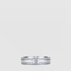 티파니 여성 네로우 파베 다이아몬드 반지 - Tiffany & Co Womens Narrow Pavé Diamond Ring - acc8411x