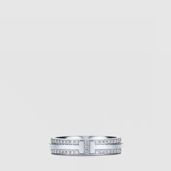 티파니 여성 네로우 파베 다이아몬드 반지 - Tiffany & Co Womens Narrow Pavé Diamond Ring - acc8411x