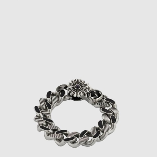 구찌 남/녀 꽃 버클형 G 팔찌 - Gucci Unisex Flower Buckle Type G Bracelet - acc7602x