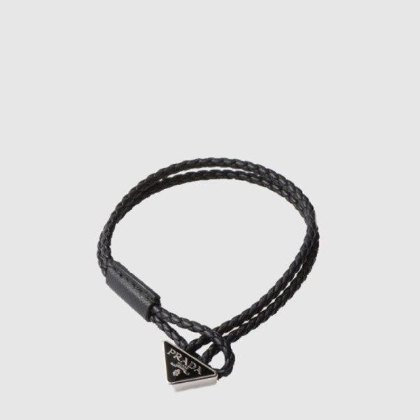 프라다 남/녀 나파 가죽 팔찌 - Prada Unisex Napa Leather Bracelet - acc7629x