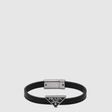 프라다 남/녀 사피아노 가죽 팔찌 - Prada Unisex Saffiano Leather Bracelet - acc7635x