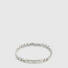 구찌 남/녀 GG 태그 구찌 시그니처 팔찌 - Gucci Unisex GG Tag Gucci Signature Bracelet - acc7641x