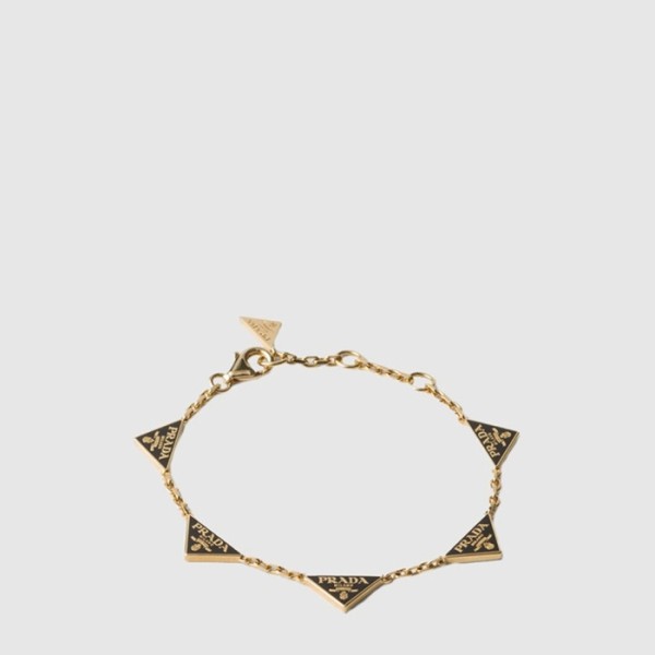 프라다 여성 에나멜 메탈 네크리스 - Prada Womens Enamel Metal Bracelet - acc8372x