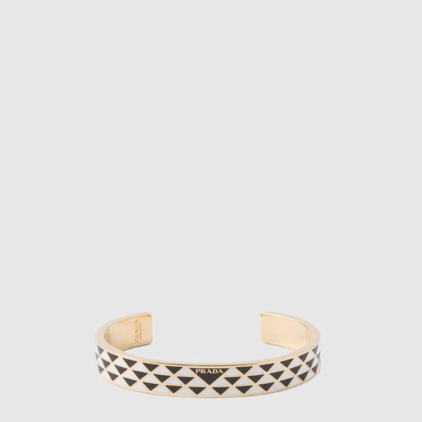 프라다 여성 에나멜 메탈 네크리스 - Prada Womens Enamel Metal Bracelet - acc8414x