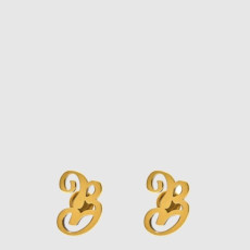 발렌시아가 남/녀 골드 이어링 - Balenciaga Unisex Gold Earring - acc7524x
