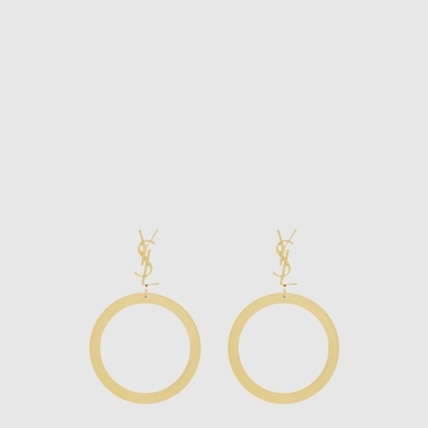 입생로랑 여성 카산드라 펜던트 후프 이어링 - Saint Laurent Womens Cassandre Pendant Hoop Earring - acc7881x