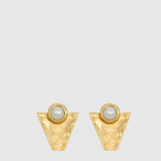 입생로랑 여성 텍스처드 지오메트릭 카보숑 이어링 - Saint Laurent Womens Textured Geometric Cabochon Earring - acc7893x