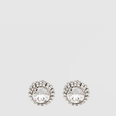 미우미우 여성 크리스탈 클립온 이어링 - Miumiu Womens Crystal Clip On Earring - acc7906x
