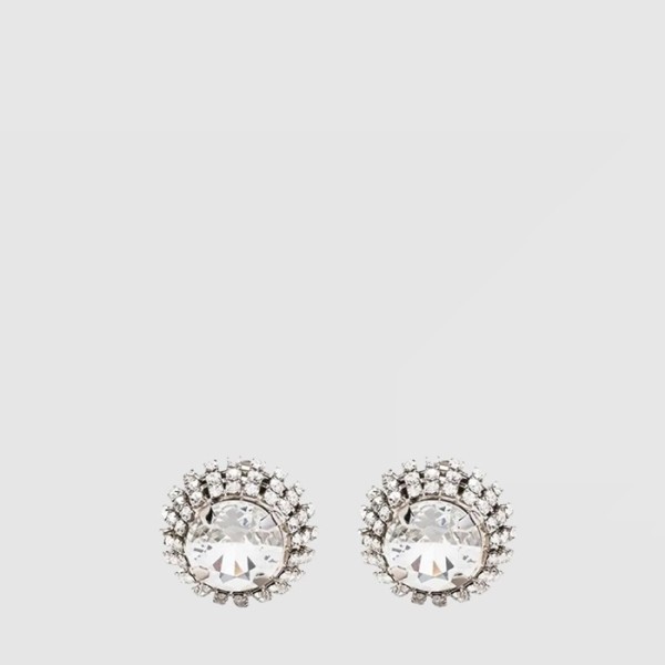 미우미우 여성 크리스탈 클립온 이어링 - Miumiu Womens Crystal Clip On Earring - acc7906x