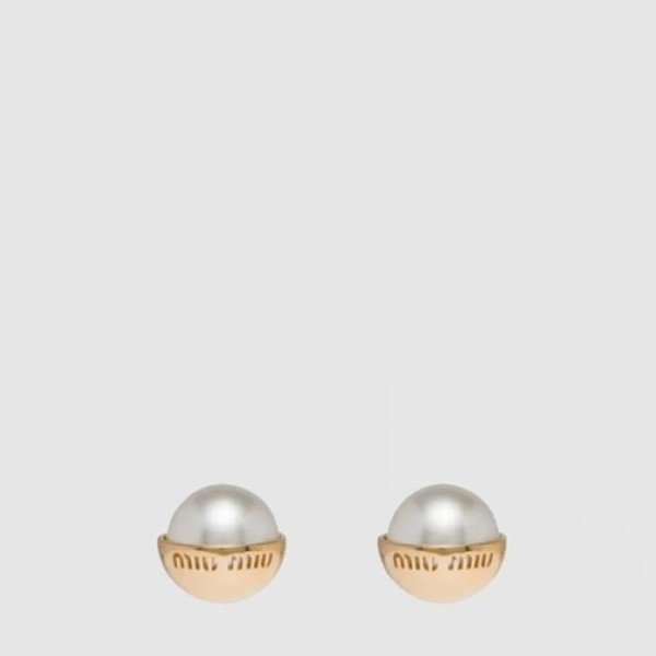 미우미우 여성 펄 이어링 - Miumiu Womens Pearl Earring - acc7907x