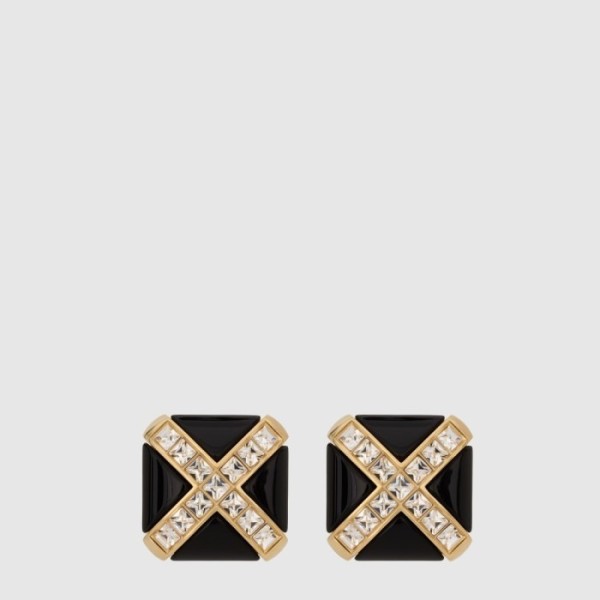 입생로랑 여성 크리스탈 크로스 이어링 - Saint Laurent Womens Crystal Cross Earring - acc7910x