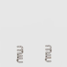 미우미우 여성 크리스탈 메탈 이어링 - Miumiu Womens Metal Earrings - acc7913x