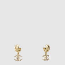샤넬 여성 CC 퀼팅 드롭 이어링 - Chanel Womens CC Quilted Drop Earring - acc7972x