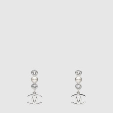 샤넬 여성 크리스탈 진주 펄 드롭 이어링 - Chanel Womens Crystal Pearl Drop Earrings - acc7989x