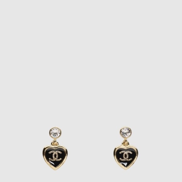 샤넬 여성 하트 펜던트 이어링 - Chanel Womens Heart Pendant Earring - acc8026x