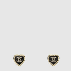 샤넬 여성 하트 펜던트 이어링 - Chanel Womens Heart Pendant Earring - acc8028x