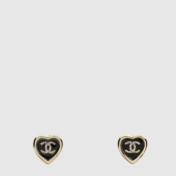 샤넬 여성 하트 펜던트 이어링 - Chanel Womens Heart Pendant Earring - acc8028x