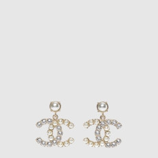 샤넬 여성 CC 진주포인트 드롭 이어링 - Chanel Womens CC Pearl Point Drop Earring - acc8030x
