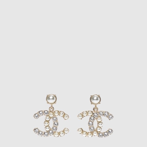 샤넬 여성 CC 진주포인트 드롭 이어링 - Chanel Womens CC Pearl Point Drop Earring - acc8030x