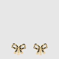 샤넬 여성 메탈 카프스킨 리본 보우 이어링 - Chanel Womens Metal Calfskin Ribbon Bow Earring - acc8034x