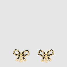 샤넬 여성 메탈 카프스킨 리본 보우 이어링 - Chanel Womens Metal Calfskin Ribbon Bow Earring - acc8034x