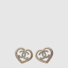 샤넬 여성 CC 크리스탈 하트 이어링 - Chanel Womens CC Crystal Heart Earring - acc8040x