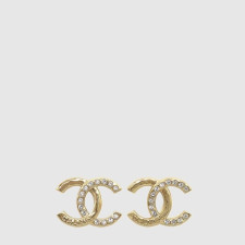 샤넬 여성 CC 골드 메탈 이어링 - Chanel Womens CC Gold Metal Earring - acc8041x
