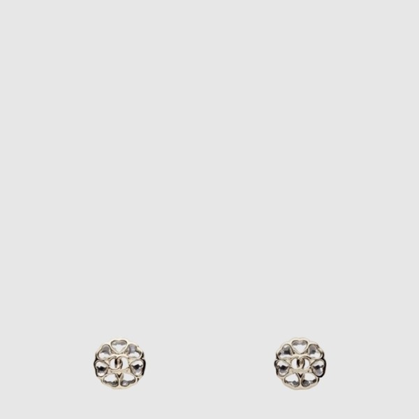 샤넬 여성 하트 플라워 이어링 - Chanel Womens Heart Flower Earring - acc8046x