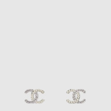 샤넬 여성 CC 진주 펄 크리스탈 이어링 - Chanel Womens CC Pearl Crystal Earring - acc8054x