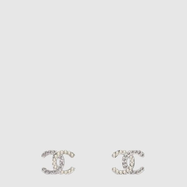 샤넬 여성 CC 진주 펄 크리스탈 이어링 - Chanel Womens CC Pearl Crystal Earring - acc8054x