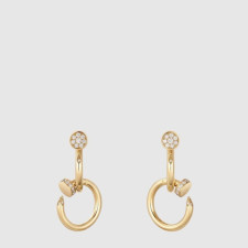 까르띠에 여성 저스트 앵 끌루 이어링 더블 다이아몬드 - Cartier Womens Juste un Clou Earring Double Diamond - acc8091x