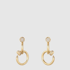 까르띠에 여성 저스트 앵 끌루 이어링 더블 다이아몬드 - Cartier Womens Juste un Clou Earring Double Diamond - acc8091x