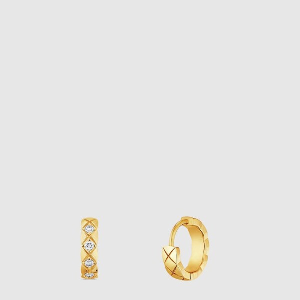 샤넬 여성 코코 크러쉬 싱글 미니 후프 이어링 다이아 - Chanel Womens Coco Crush Single Mini Hoop Earring Diamond - acc8346x