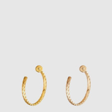 샤넬 여성 코코 크러쉬 후프 이어링 라지 - Chanel Womens Coco Crush Hoop Earring Large - acc8349x
