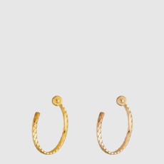 샤넬 여성 코코 크러쉬 후프 이어링 라지 - Chanel Womens Coco Crush Hoop Earring Large - acc8349x