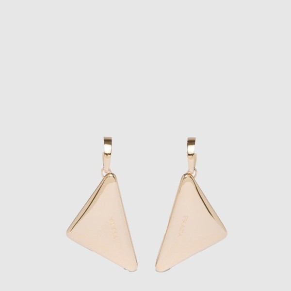 프라다 여성 이터널 골드 미디엄 드롭 이어링 - Prada Womens Eternal Gold Medium Drop Earring - acc8391x