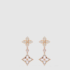 루이비통 여성 컬러 블라썸 더블 스타 롱 이어링 - Louis vuitton Womens Color Blossom Double Star Long Earring - acc8651x