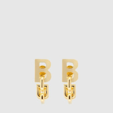 발렌시아가 여성 B 체인 후프 이어링 - Balenciaga Womens B Chain Hoop Earring - acc8712x