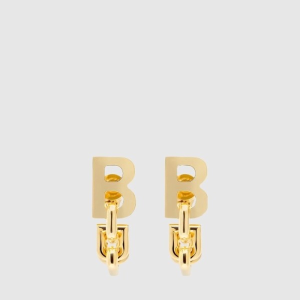 발렌시아가 여성 B 체인 후프 이어링 - Balenciaga Womens B Chain Hoop Earring - acc8712x