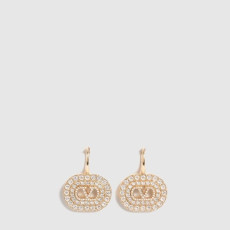 발렌티노 여성 브이로고 시그니처 메탈 스와로브스키 크리스털 이어링 - Valentino Womens VLogo Signature Metal Swarovski Crystal Earring - acc8733x