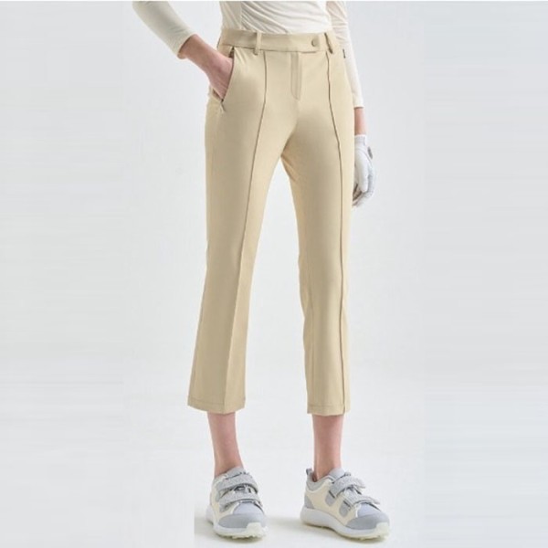 LANVIN BLANC] 랑방블랑 여성 크롭 스트레이트 팬츠 - gol1624x