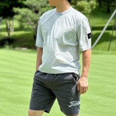 Titleist] 타이틀리스트 남성 투어 핏‘S 우븐 탑&셔츠 세트 - gol1645x