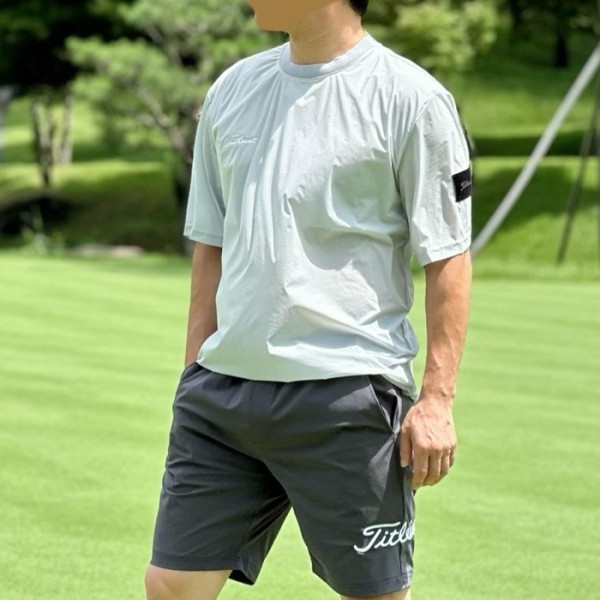 Titleist] 타이틀리스트 남성 투어 핏‘S 우븐 탑&셔츠 세트 - gol1645x